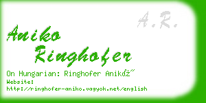 aniko ringhofer business card